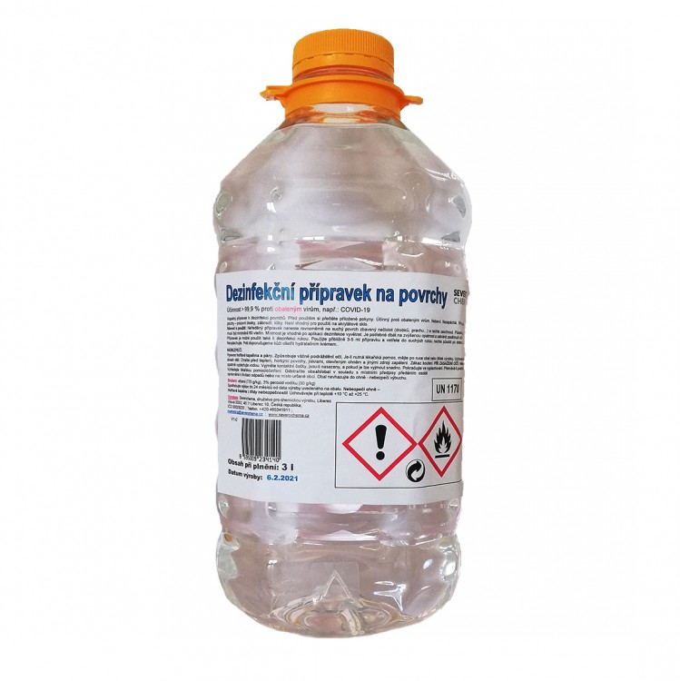 Dezinfekční přípravek na povrch tekutý3l | Čistící, dezinf.prostř., dezodoranty - Dezi. přípravky